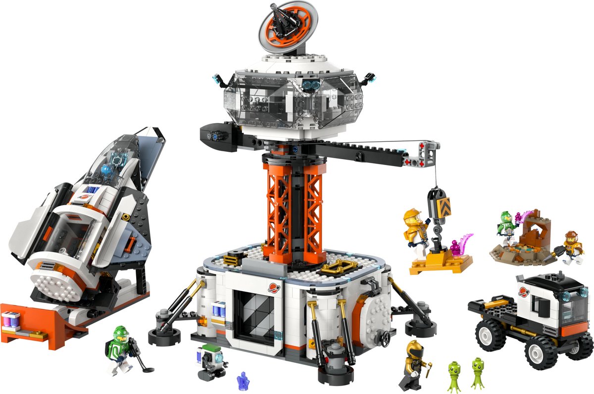 LEGO 60434 City Ruimtebasis en raketlanceringsplatform Speelgoed Raket, Robot en Alien Set — cadeau in Spellen & Speelgoed - foto 8