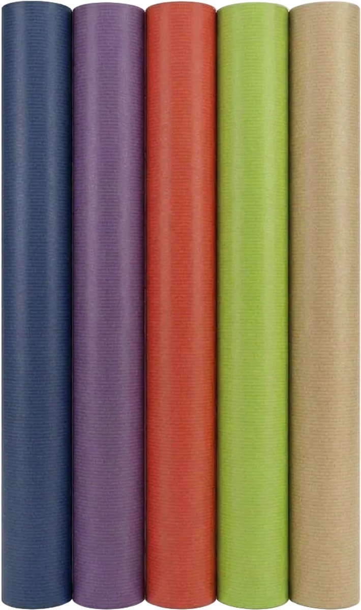 Kraft Colors Classic – 5 rollen – 70 cm × 2 m – 60 g/m² Kraft FSC