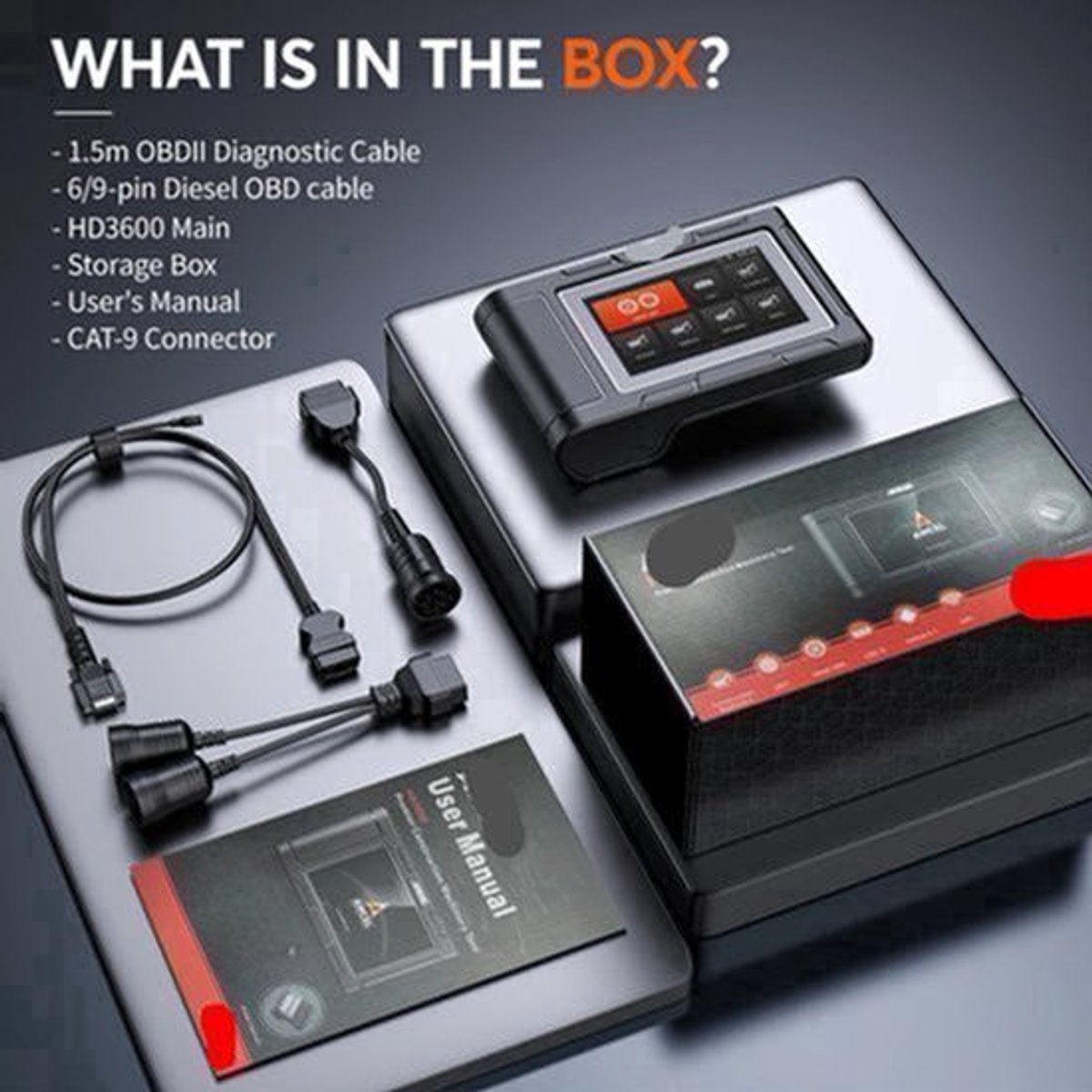Diagnosetool Zware Machines – Scanner – Diagnosescanner – Diagnosticatool – Diagnosescanner – 5" Touchscreen – D-P-F Regeneratie
