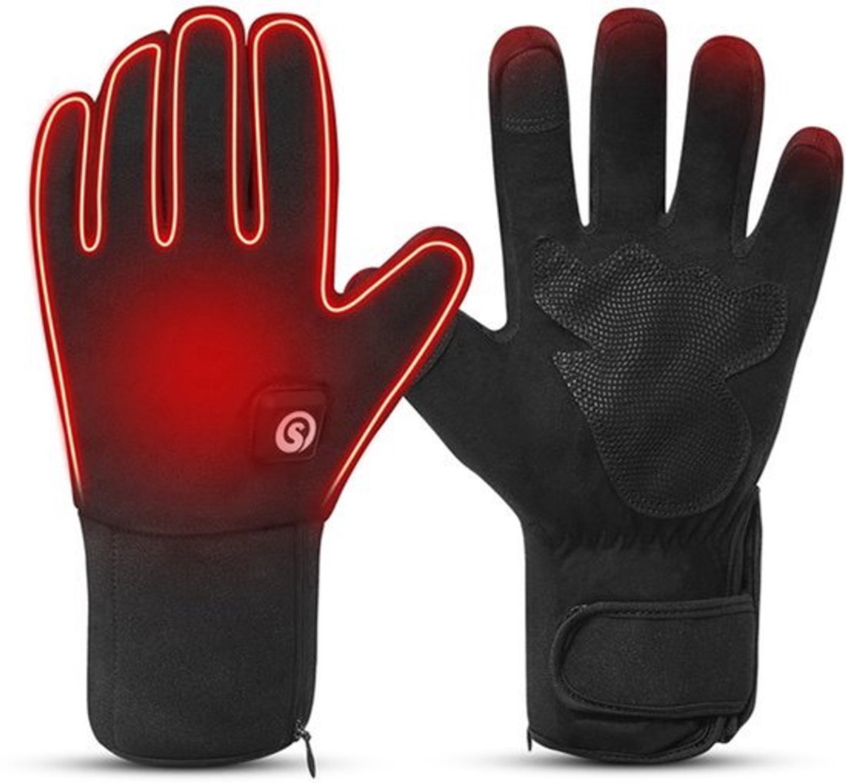Verwarmde Handschoenen Motorfiets - 2200 mAh Batterij - Winddicht - Touchscreen Compatibel - Winter Ski Handschoenen - Unisex