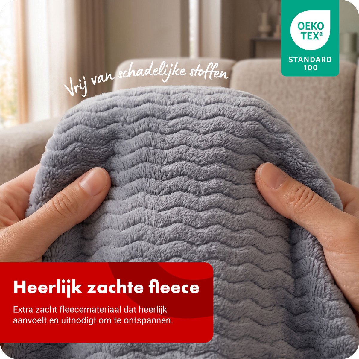 Tomado TEB1803G - Elektrische bovendeken 1 persoons - Warmtedeken - Omslagdeken - Superzachte fleece stof - 180 x 130 cm – foto 8