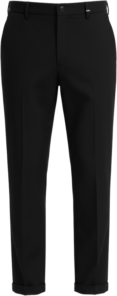 OMBRE Broek - Regular Fit - Effen - Broek Zwart L