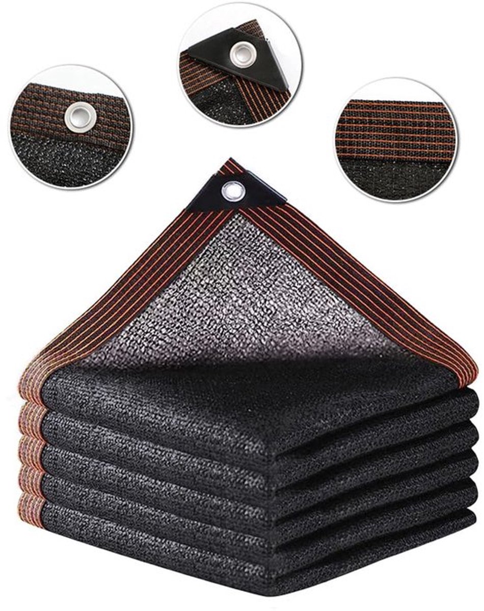 Dailygoods- Zonnezeil 2 x 3 m - UV-gestabiliseerd - Ademend - Waterdicht - Duurzaam