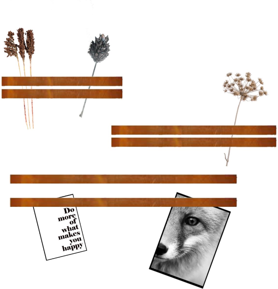 Lijst Leer Cognac Magnetisch - 2 Stuks - Kamer26