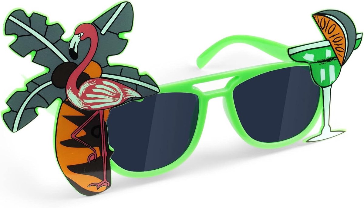 Tropische Zonnebrillen voor Feesten, Grappige Accessoires voor Foto's, Zomer Kostuums en Strandactiviteiten