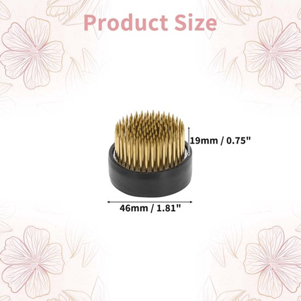 Dailygoods- Bloemenkikker - Koperen Kikker - 46 mm - Bloemenstandaard