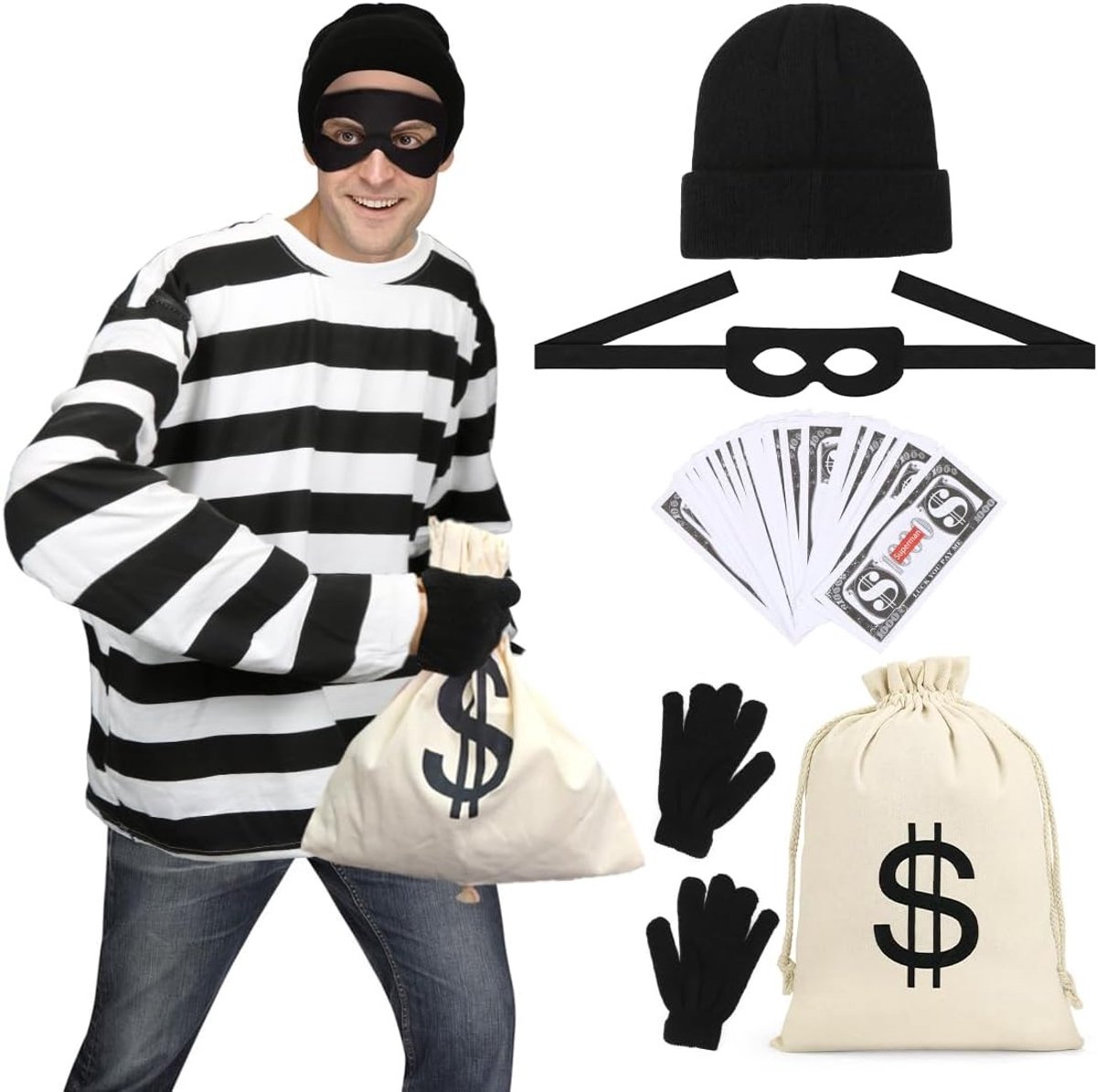 Cosplay Kostuum voor Mannen - Perfect voor Carnaval en Halloween Feestjes met Unieke Outfit en Accessoires