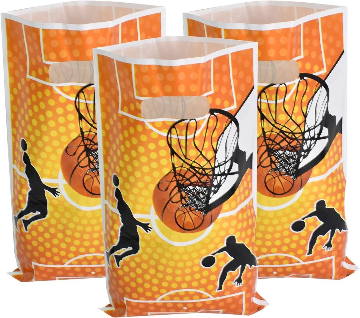 Set van 30 Cadeautasjes voor Verjaardagsfeesten, Basketball Thema, Snoepzakjes voor Trouwerijen, Kerst en Paasfeesten