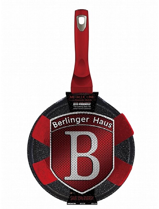 Pannenkoekenpan met marmeren coating, 25 cm, Burgundy Metallic Line — afbeelding 2