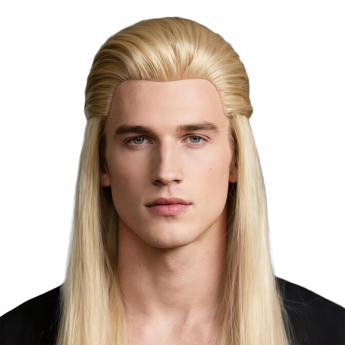 Mullet pruik voor heren: wasbaar en herbruikbaar, jaren '80 stijl, verstelbaar haarstukje voor Halloween, feesten en cosplay accessoires