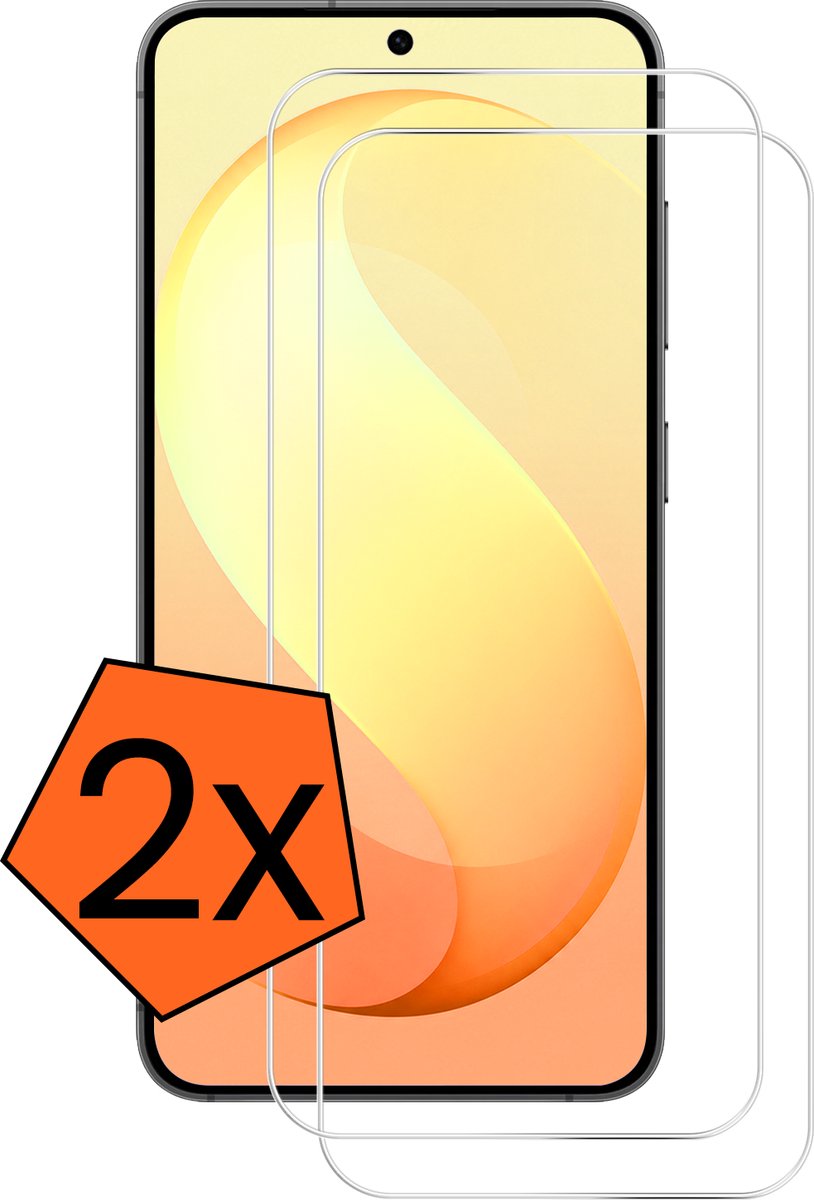 Screenprotector - 2 Stuks - Geschikt voor Samsung Galaxy S26 FE - Extra Sterk - Gehard Glas - Beschermglas - Tempered Glass - Screen Protector