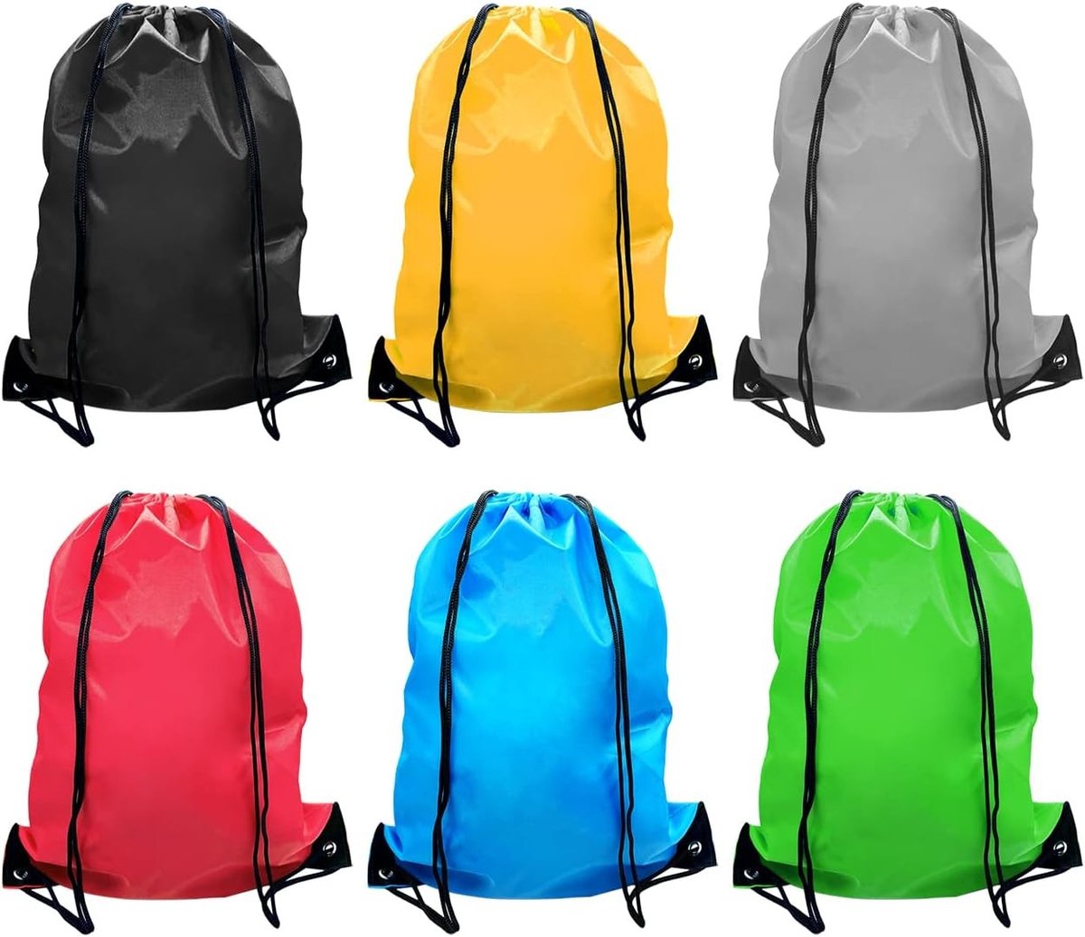 Kleurige trekkoord rugzakken voor sport, school en outdoor activiteiten - veelzijdige polyester cinch bags voor kinderen en volwassenen