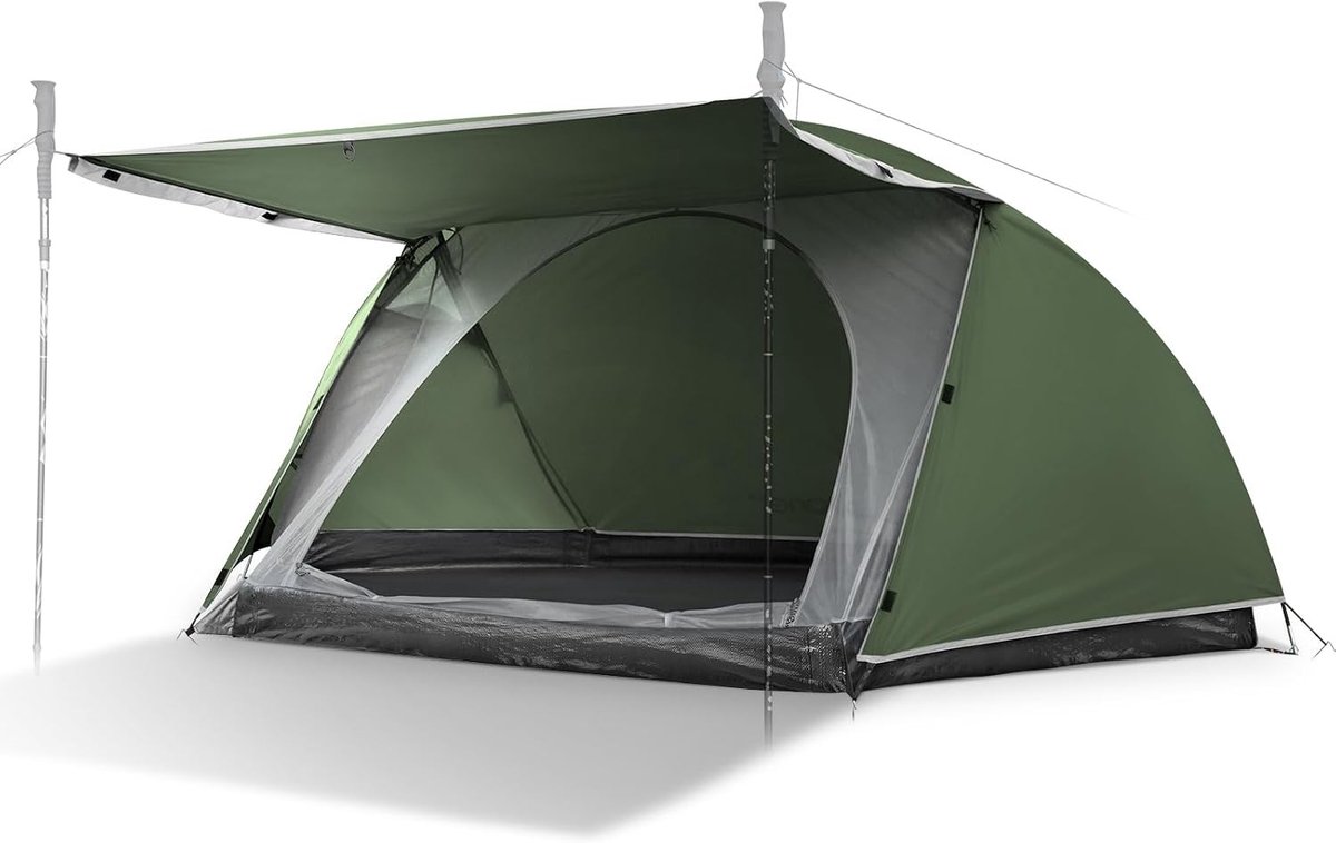 Wintertent 2 persoons - Groen - Voor 1-2 Personen - Ultrakleine Lichtgewicht Waterdichte Tent - Voor Wandelen en Kamperen