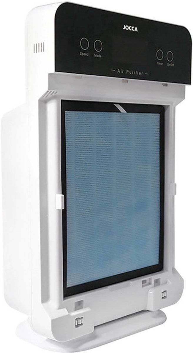 Luchtreiniger - Air cleaner - Airpurifier - Air purifier met DRIEVOUDIG Filter - Negatieve ionenluchtreiniger - Vangt Allergenen, Rook of Ziektekiemen op en Verwijdert ze - UV-Licht - Timer - Afstandsbediening - Wit