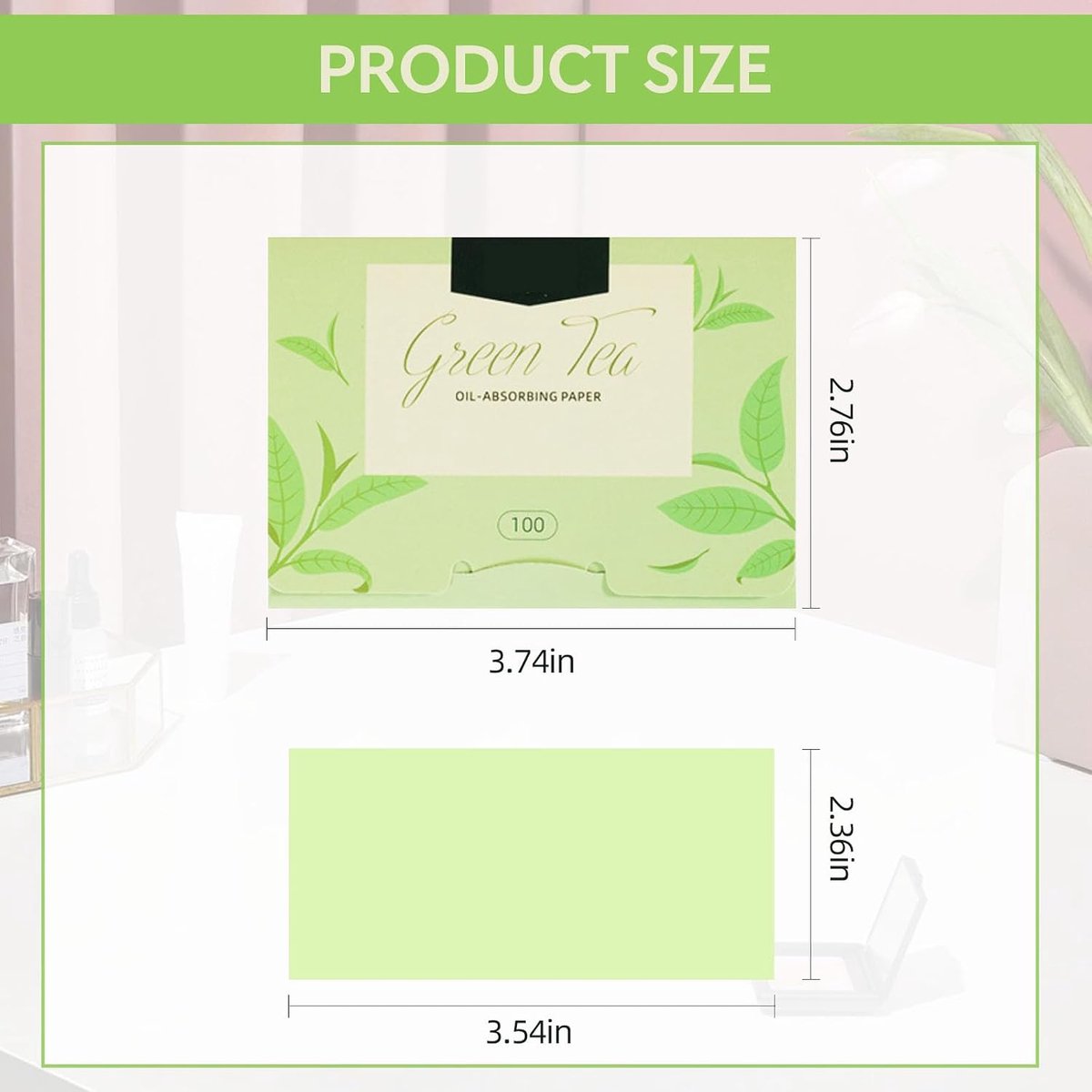 Oliezuigpapier 500 Stuks – Olie Absorberende Gezichtsdoekjes voor Oily Skin – Blotting Papers voor Dames en Heren (5 Kleuren)