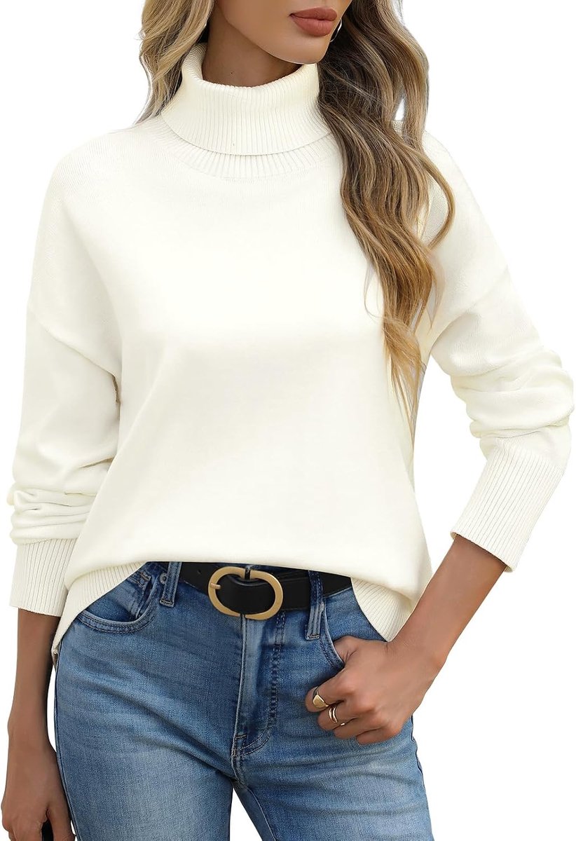 Truien voor dames, coltrui met ronde hals, winter, lange mouwen, tops, herfst, zachte trui, elegante damestrui, casual losse sweatshirts, gebreide trui tops
