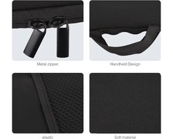 Neopreen hoes voor iClever BK10 bluetooth-toetsenbord – waterdicht, stofdicht, schokbestendig, opvouwbaar en draagbaar met draaggreep en muistas