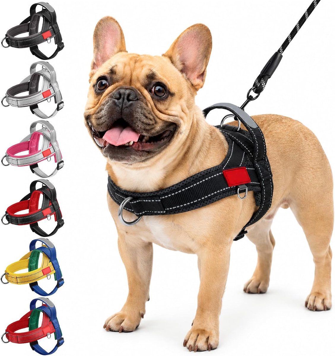hondenharnas en riem, reflecterend harnas voor honden