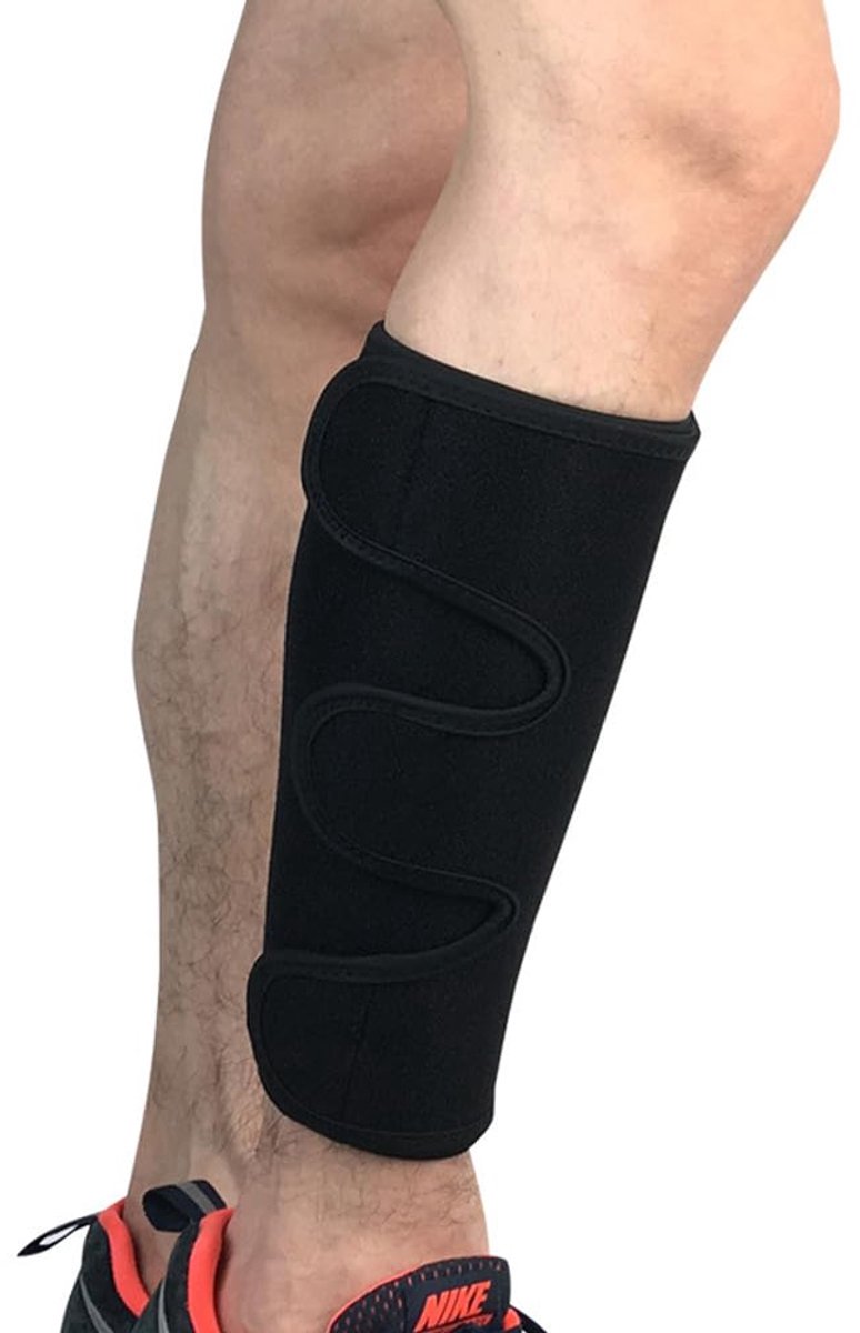 Kuitcompressiekous voor kuitbrace voor kuitpijn, verrekking, tennisbeen- en kuitblessure - bewaken van been en verstelbare scheenspalken ondersteuning