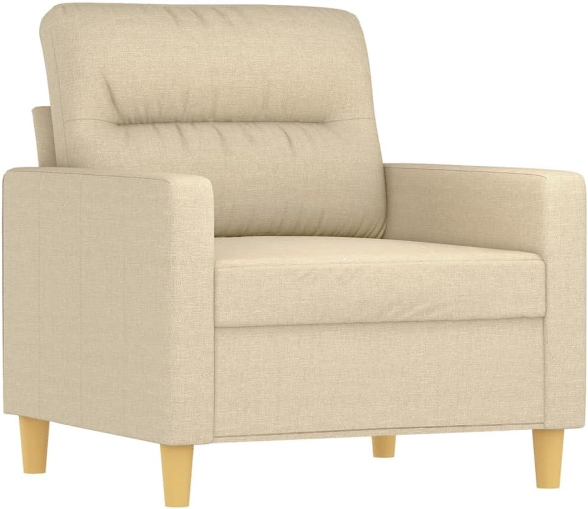Crème, 60 cm, stof, woonkamerbank, kantoorbank, slaapkamerbank, loungebank voor woonkamer, slaapkamer, logeerkamer
