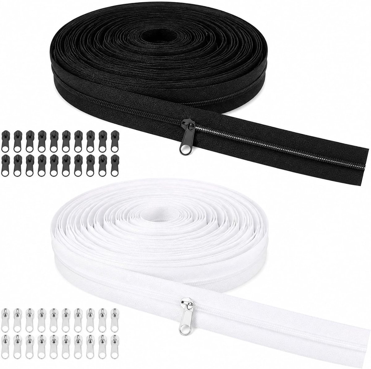 20 m eindeloze ritssluiting met rits 3 mm eindeloze ritssluiting nylon