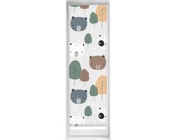 Easy jaloezie zonder boren, bedrukt, lichtdoorlatend, digitale druk, beer, 40 x 150 cm (breedte x hoogte), stofmaat 37 x 145 cm
