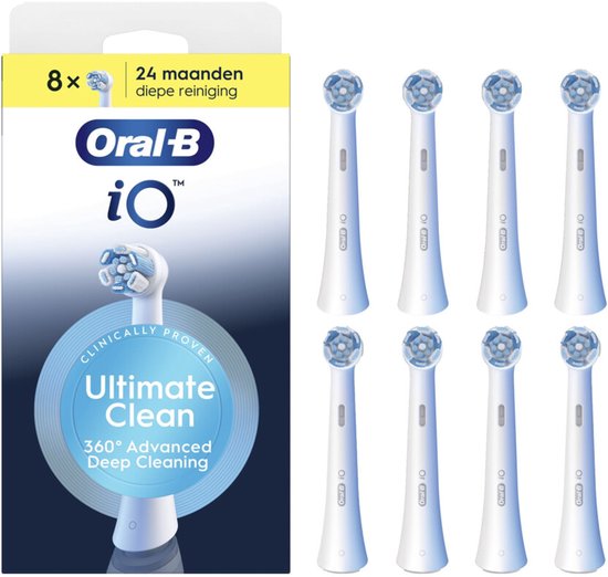 Oral-B iO Ultimate Clean Wit (8 stuks)