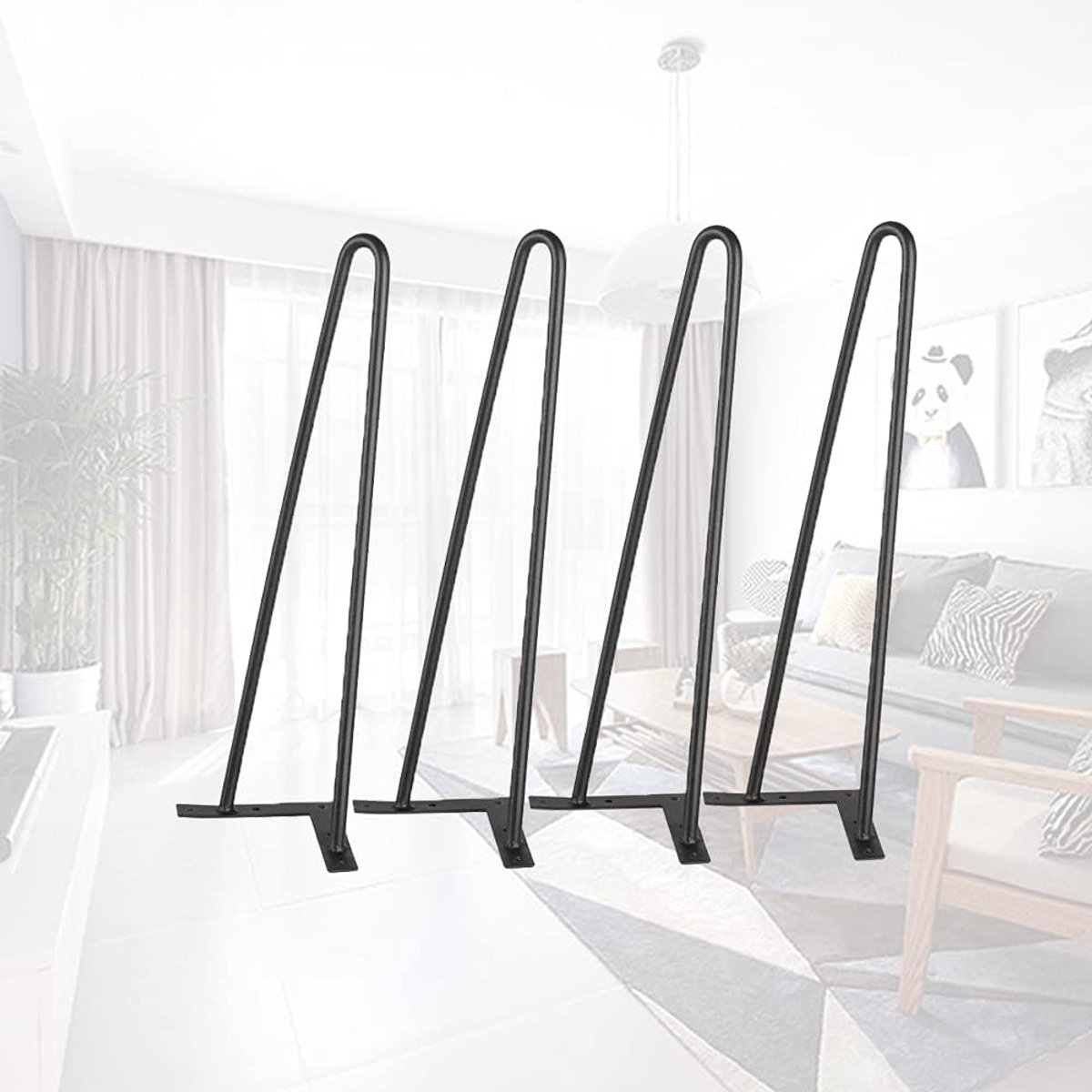 Poten Set van 4/8 DIY meubelpoten Kastpoten Stoelpoot (1, 50cm *4 Poten)