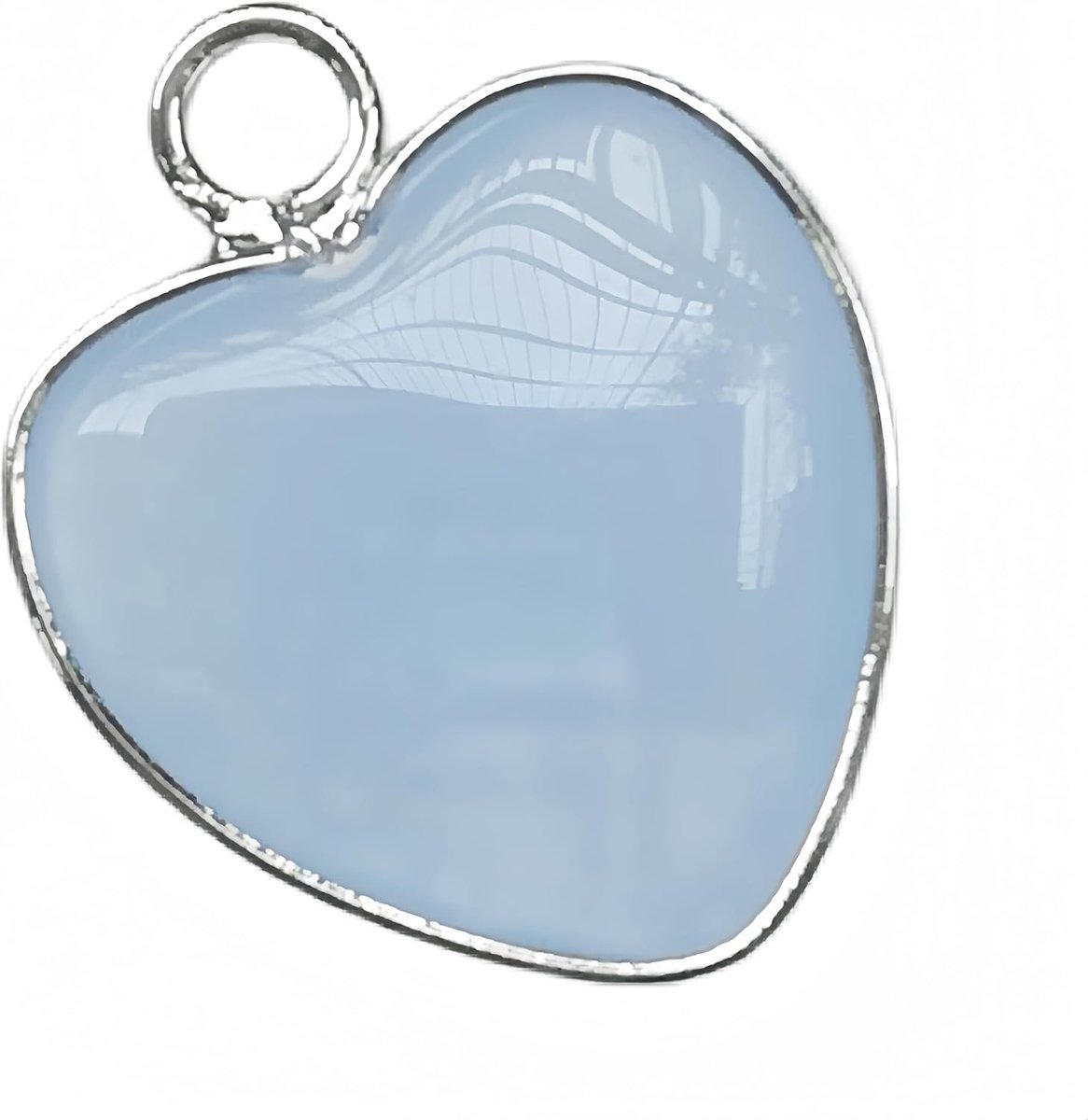 aquamarijn hart liefde gevormde kristallen en helende stenen, 1,5 cm Haped doe-het-zelf sieraden hanger