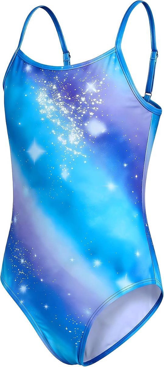 meisjeszwempak met verstelbare bandjes, eendelig zwempak voor kinderen, elastische zwemkleding, zomer, strand, sport, mouwloos, eendelig zwempak, 5-14 jaar