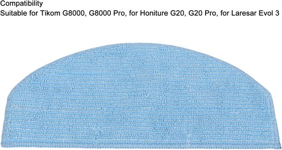10Pcs Robot Stofzuiger Mop Doekjes Ultra Fijne Vezel Doek Dweilen Pad Vervanging Accessoires Voor Tikom G8000 G8000 Pro Voor Laresar Evol 3 tikom g8000 pro robot vacuums and mop Aspirapolvere robot — afbeelding 2