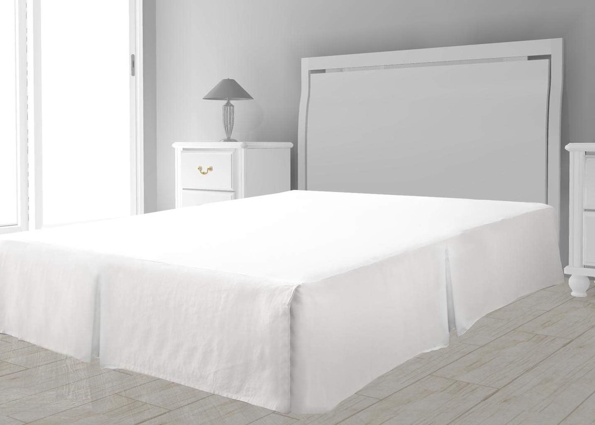 Stamkachel bedden Microvezel, Polyester, Wit, 90 x 190 cm