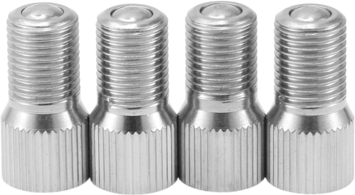 4 stuks, 19 mm, universeel, vernikkeld, 180 graden, pneumatische ventielverlenging voor auto, motorfiets, camper, vrachtwagen, fiets