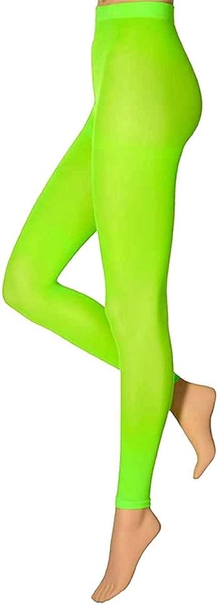 krautwear Leggins voor dames en meisjes, 60 denier, carnaval, yoga, zwart, rood, blauw, wit, rood, neon, roze, groen, geel