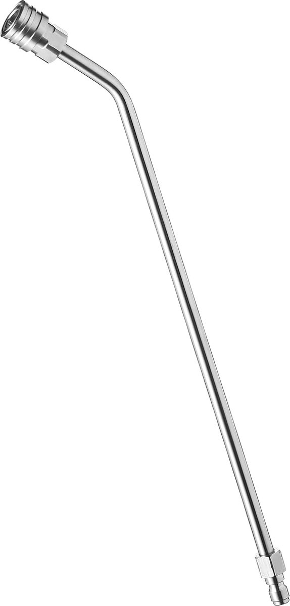 Hogedrukreinigerstangverlenging, 30 graden gebogen hoekig, onderstel en gootreiniger bevestiging, 1/4 inch snelkoppeling, 35,5 cm