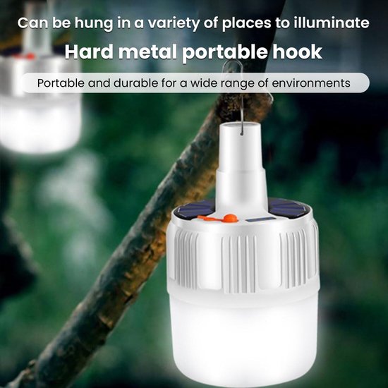 Zonne verlichting - Oplaadbaar Met Timer Op Afstand Nachtmarkt Oplaadbare Verlichting - LED lampen, Zonne lantaarns Voor Binnen en Buiten Kippenhok Noodverlichting Camping — afbeelding 3