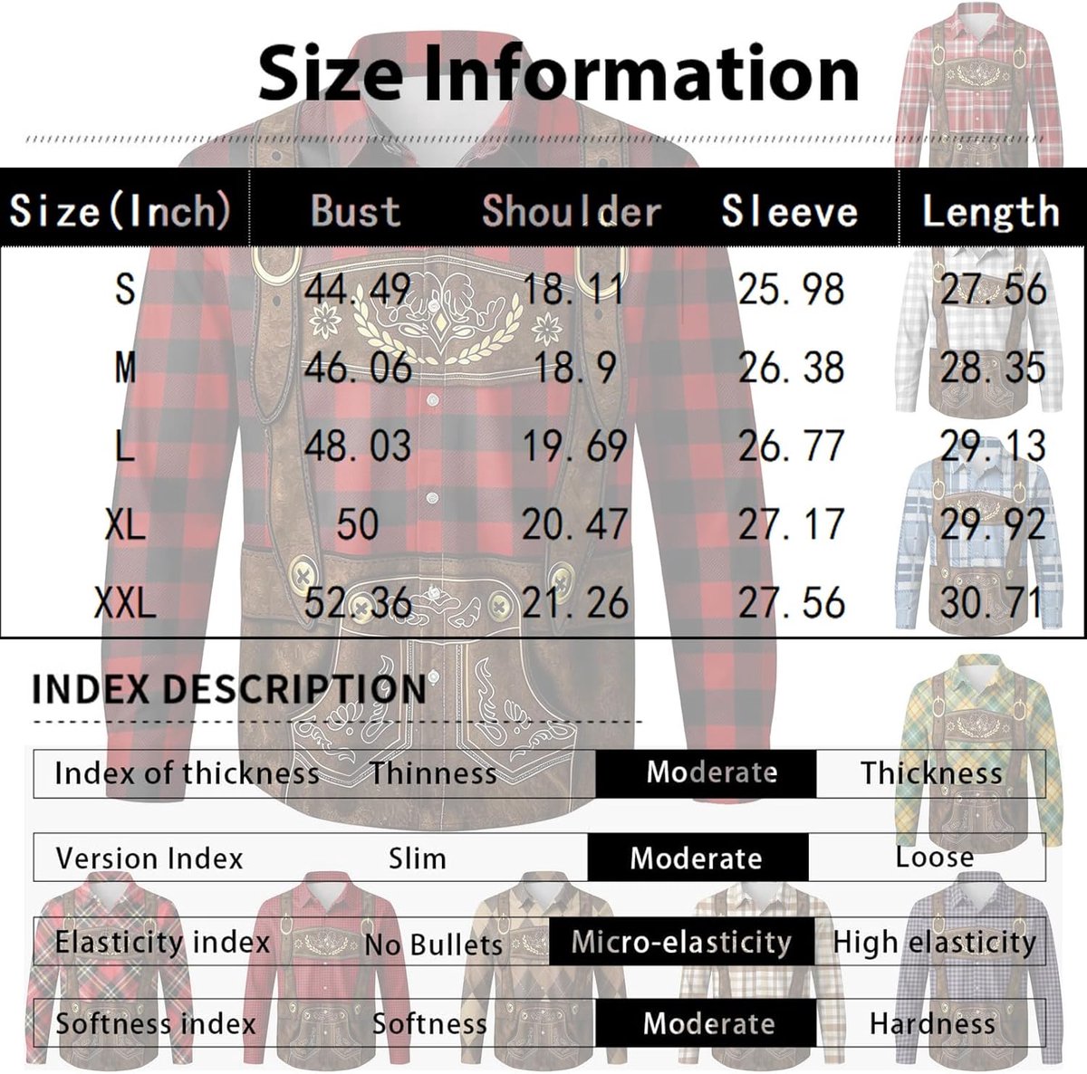 Generisch Trachtenhemd Herren 3D Drucken Bierfest Hemd Oktoberfest Herren Outfit Lässig Button Down Kariertes Hemd Kurzarm Locker Retro Tops Atmungsaktiv Sommer Bayerisches Oberteil