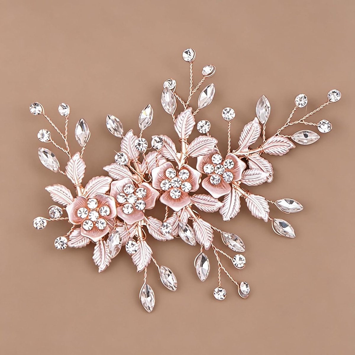 Haaraccessoires voor Vrouwen Handgemaakte Strass Bloem