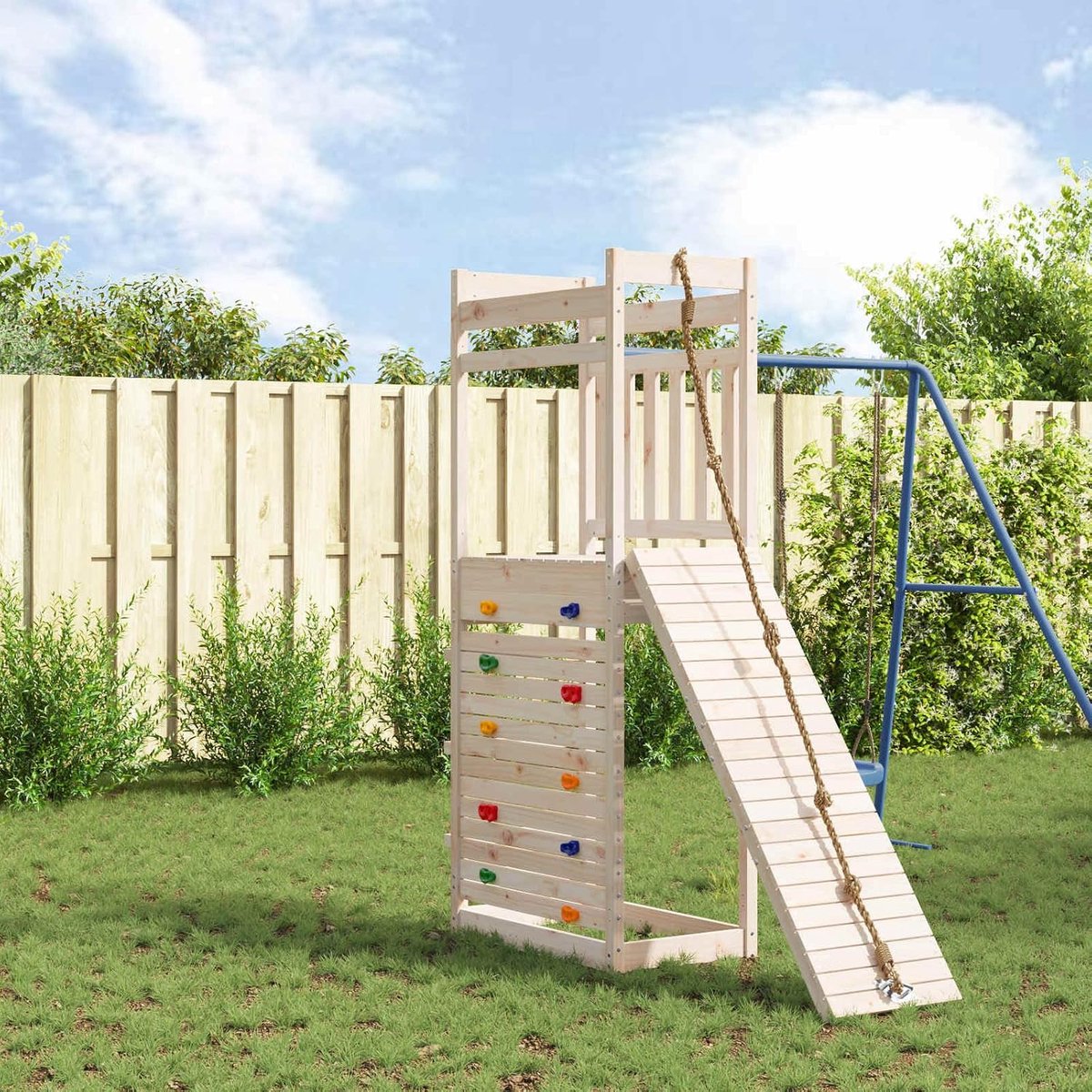 Touw voor fitness en spel, robuust nylon klimtouw 305 cm, veelzijdig trainingstouw voor krachtopbouw, klimtouw voor binnen en buiten, Ø 25 mm