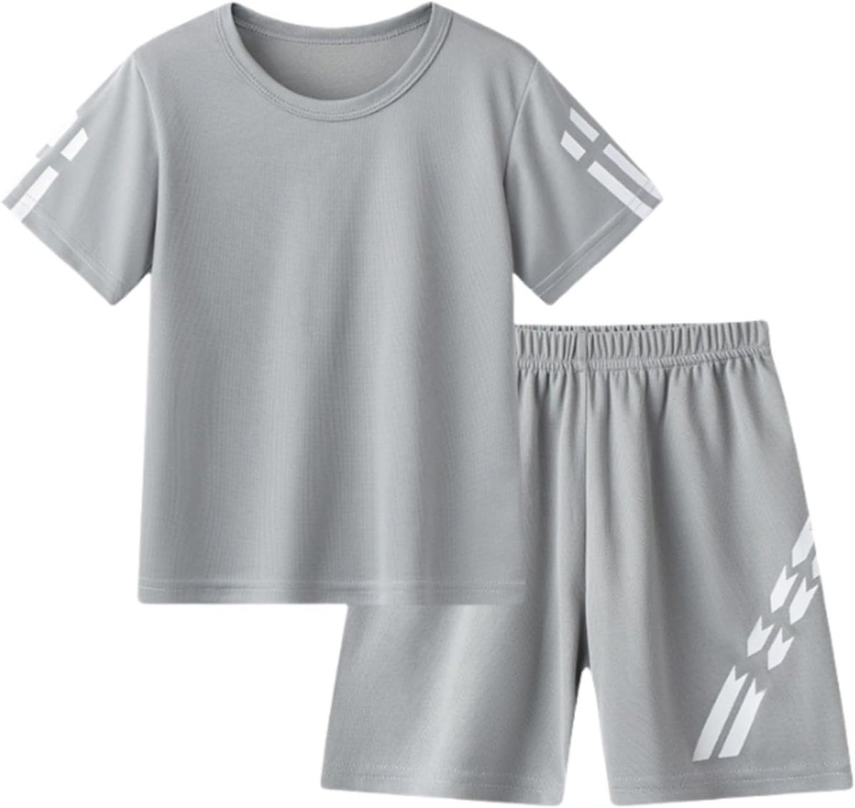 Sportshirt met korte mouwen en shorts, uniseks, voor kinderen en baby's, lente- en zomerkleding