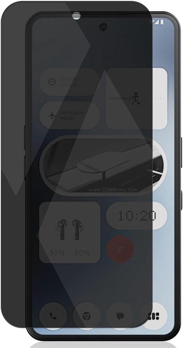 Gehard glas voor Nothing Phone 3a, anti-spionage-displaybescherming, 9H krasbestendig, privacyscherm beschermfolie voor 1 Nothing Phone 3a