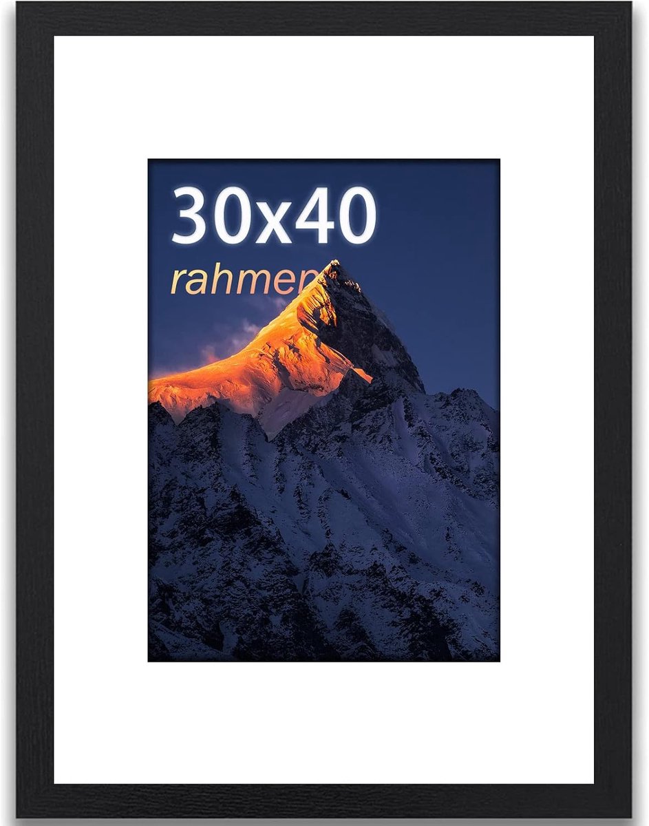 wyewye 30 x 40 fotolijst hout, met kunststof glazen voorkant, 1 pak