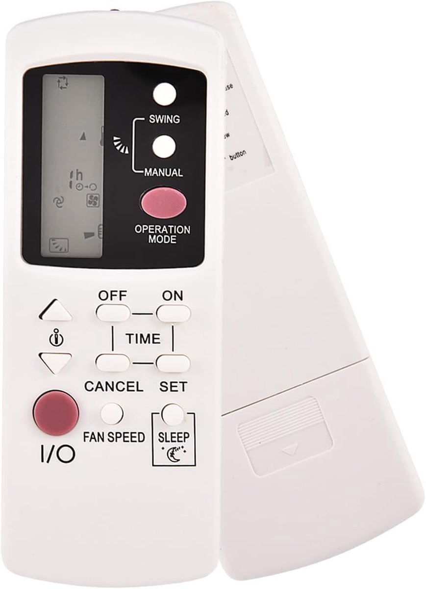 Afstandsbediening voor airconditioning, vervangende afstandsbediening, lcd-scherm, geschikt voor Galance airconditioning GZ-1002A-E3, GZ-1002B-E1, GZ-1002B-E3, GZ01-BEJ0-000