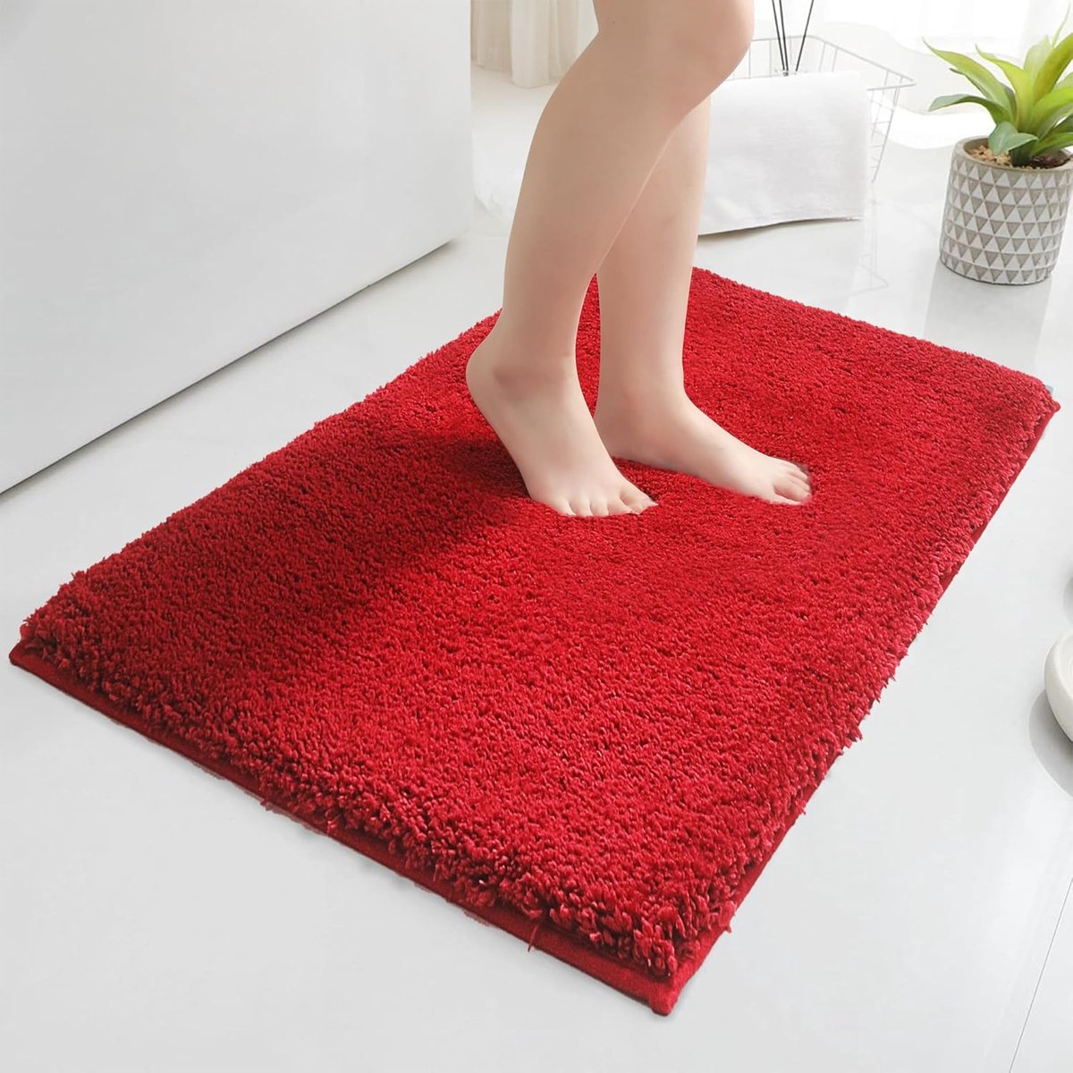 60x90 cm zachte microvezel badkamer tapijten, antislip badmatten met waterabsorberend, duurzaam wasbaar badkamer tapijten voor badkamer dikke douchemat