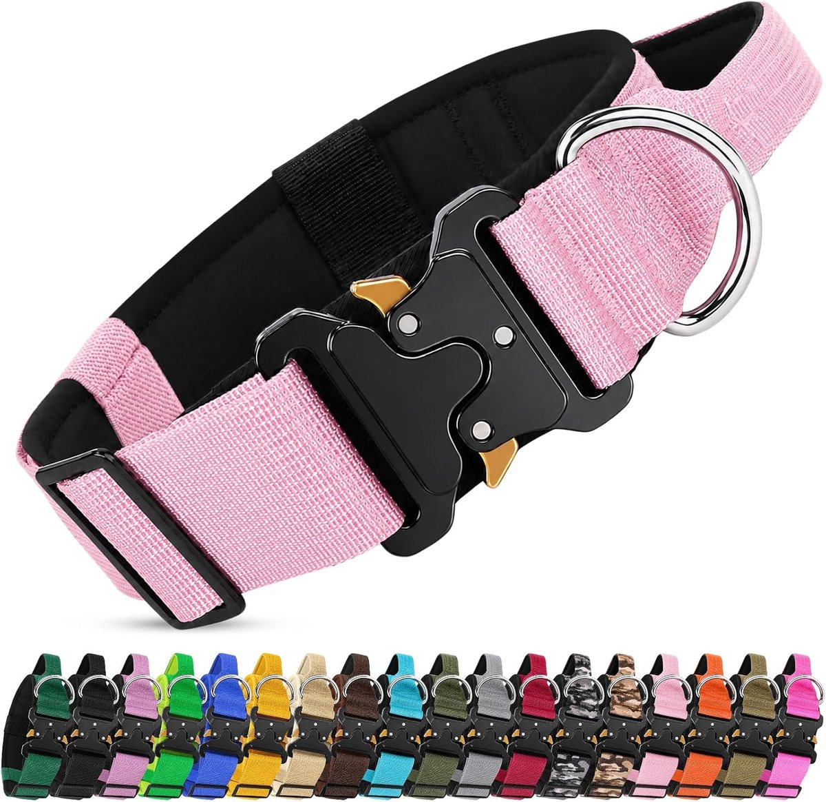 Hondenhalsband (roze, XL)