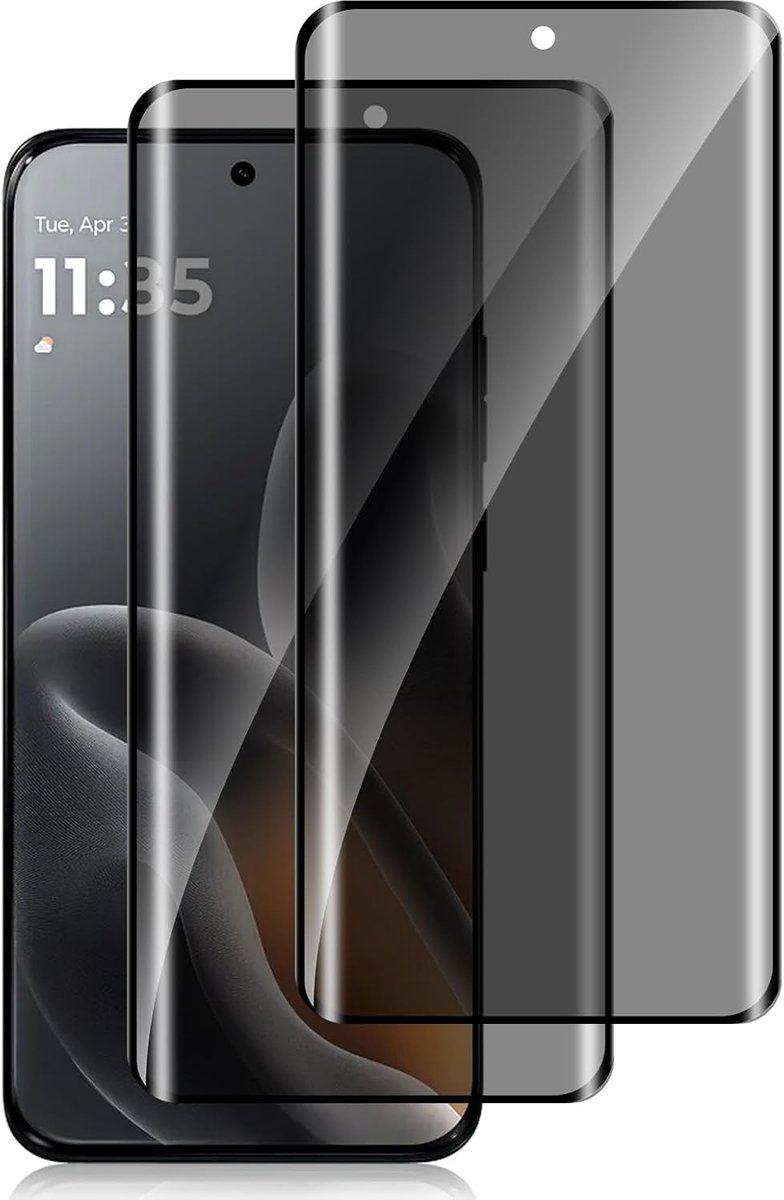Beschermfolie voor Motorola Edge 70 Fusion 5G, 2 stuks anti-spy displaybeschermfolie, 9H hardheid pantserbescherming glas, inkijkbescherming, beschermfolie voor Motorola Edge 70 Fusion
