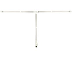 Goobay DAB/FM/AM radioantenne, 1,75 m, lengte van de dipolen ca. 80 cm elk, wit