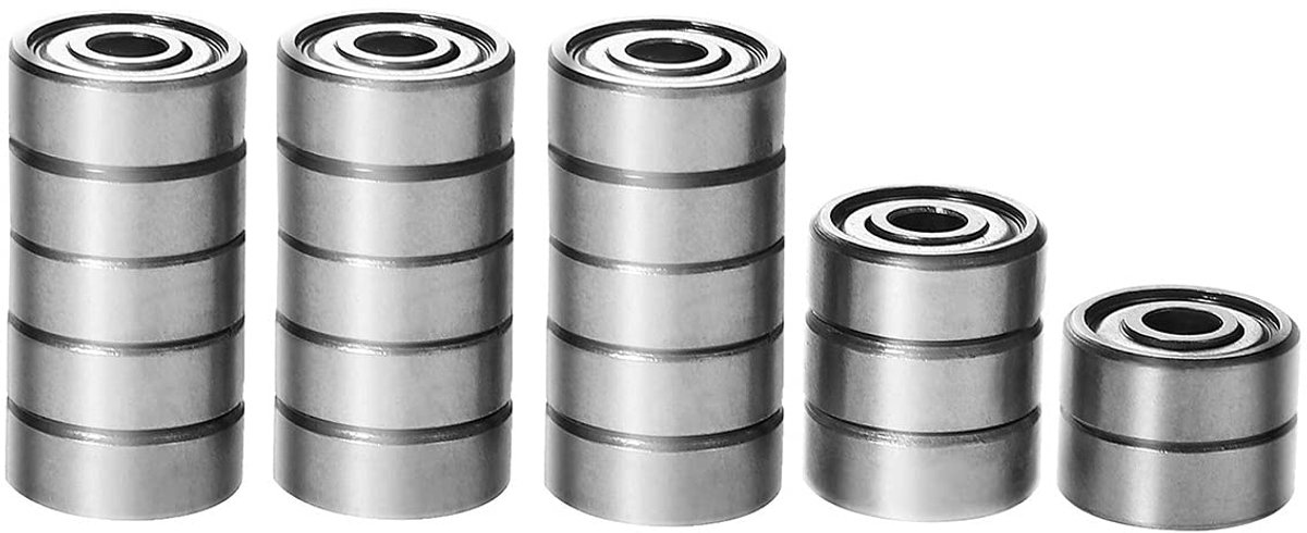 Lagers van GCr15 staal met dubbel metalen afgeschermd (ZZ) voor 3D-printers, scooters, prototypes en lichte machines 624ZZ 4 x 13 x 5 mm