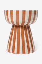 Sissy-Boy - Terracotta gestreepte mushroom bijzettafel