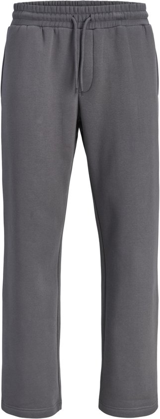 Donkergrijze joggingbroek met trekkoord en elastische tailleband.